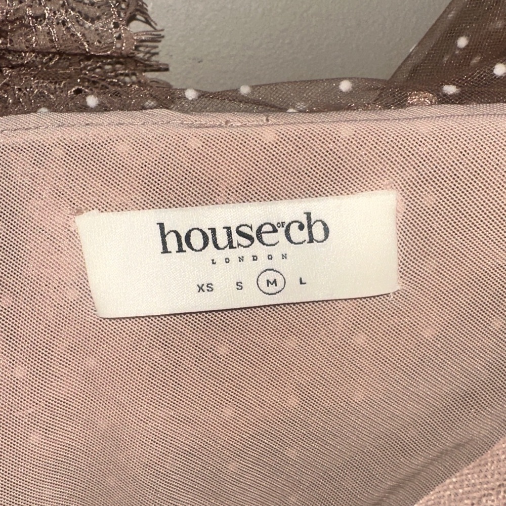 House of CB - Sorell Tulle Asymmetric Minidress - Picture 2 of 9